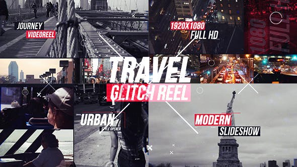 Urban Travel Glitch Reel - Videohive Download 16288379