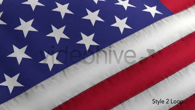 US American Flag Blowing Close Up 2 Styles Videohive 4894023 Motion Graphics Image 10
