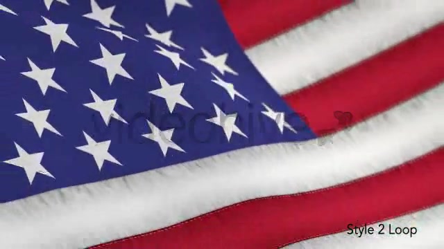 US American Flag Blowing Close Up 2 Styles Videohive 4894023 Motion Graphics Image 11