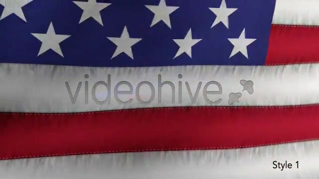 US American Flag Blowing Close Up 2 Styles Videohive 4894023 Motion Graphics Image 6