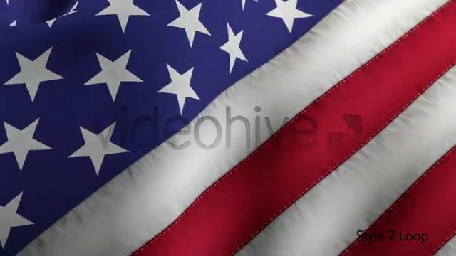 US American Flag Blowing Close Up 2 Styles Videohive 4894023 Motion Graphics Image 8