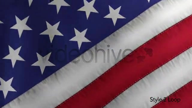 US American Flag Blowing Close Up 2 Styles Videohive 4894023 Motion Graphics Image 9