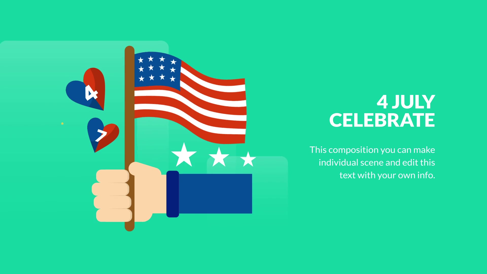 USA Independence Day Animation | DaVinci Resolve Videohive 32600925 DaVinci Resolve Image 4