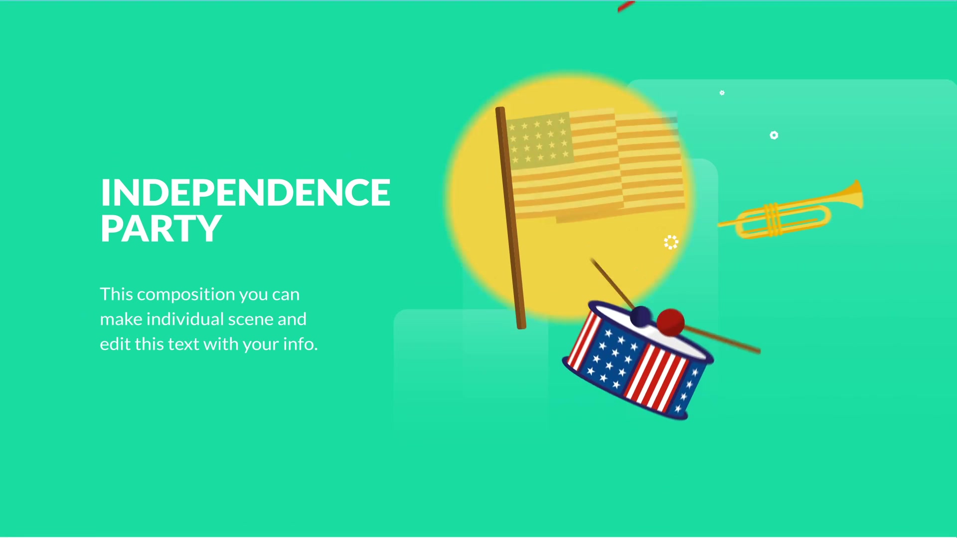 USA Independence Day Animation | DaVinci Resolve Videohive 32600925 DaVinci Resolve Image 6