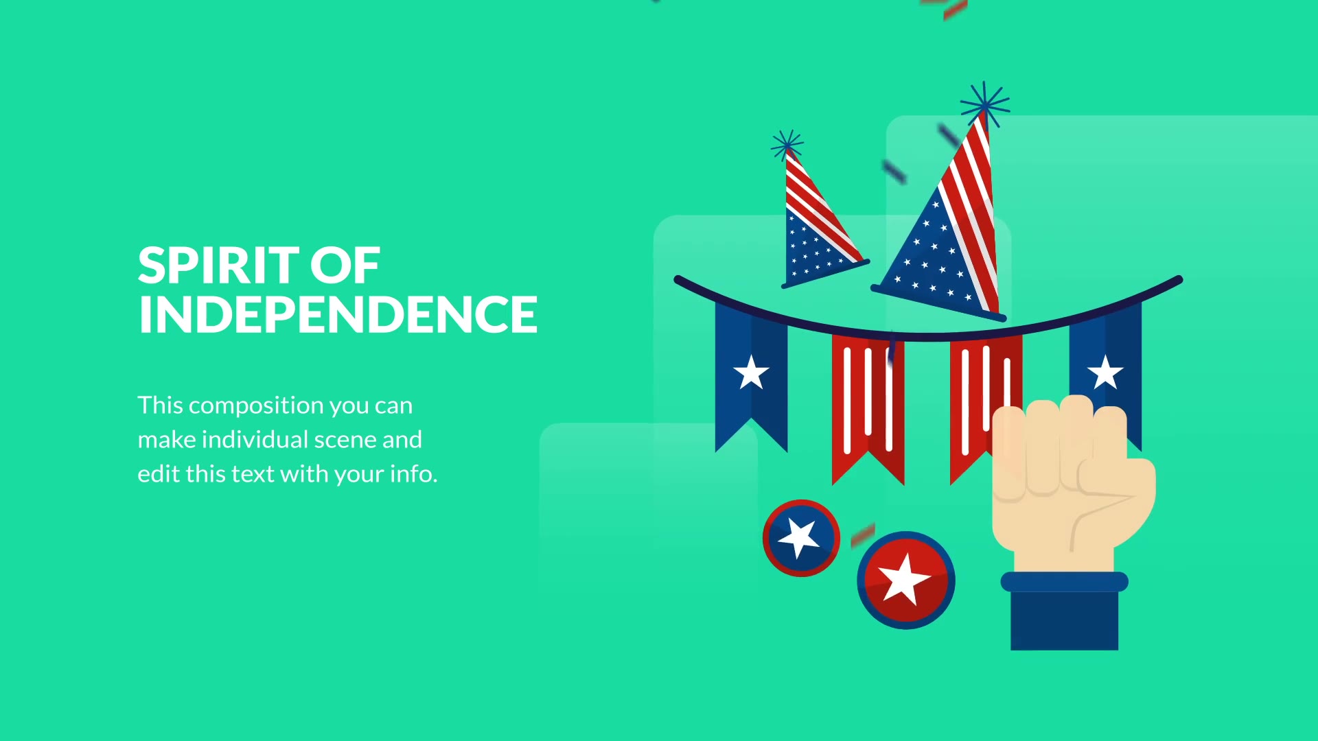 USA Independence Day Animation | DaVinci Resolve Videohive 32600925 DaVinci Resolve Image 8