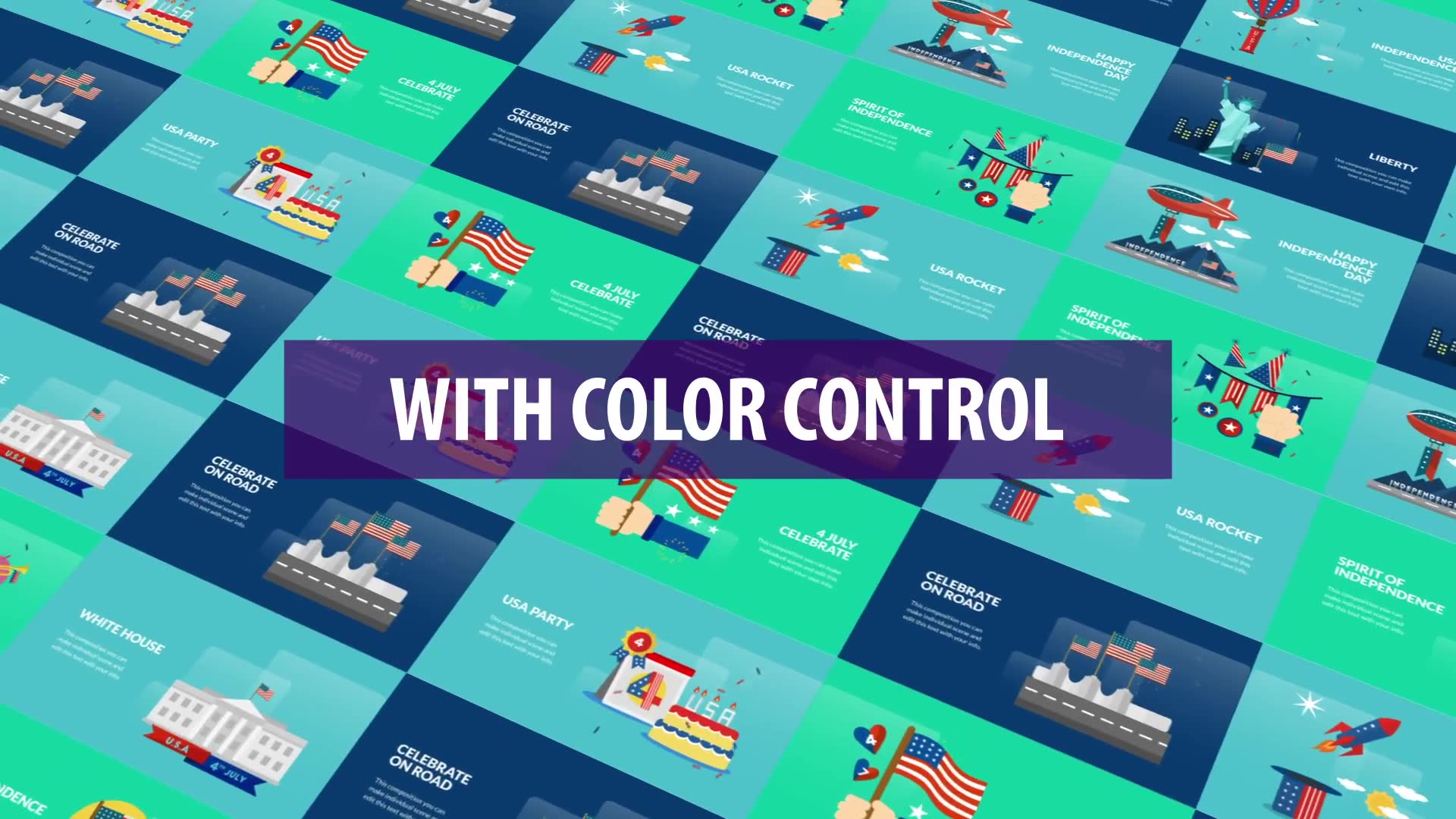USA Independence Day Animation | Premiere Pro MOGRT Videohive 32600892 Premiere Pro Image 2