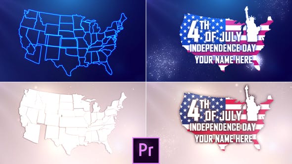 USA Independence Day Opener Premiere Pro - Videohive 27019943 Download