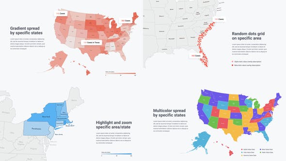 USA Map Infographics - 26582956 Videohive Download