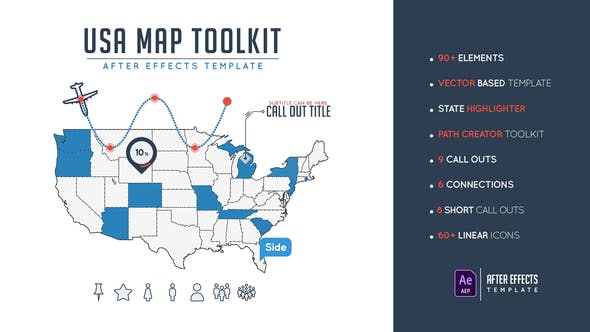 Usa Map Toolkit - Videohive Download 24569861