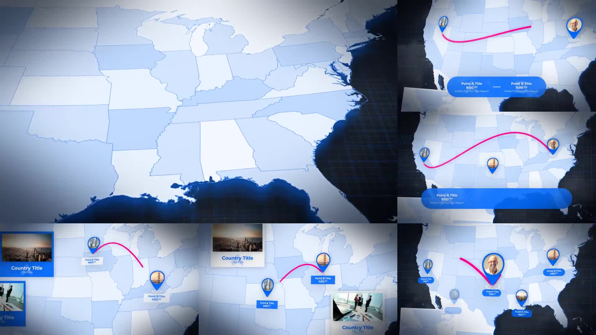 USA Map: United States of America with States Videohive 23986214 After Effects Image 1