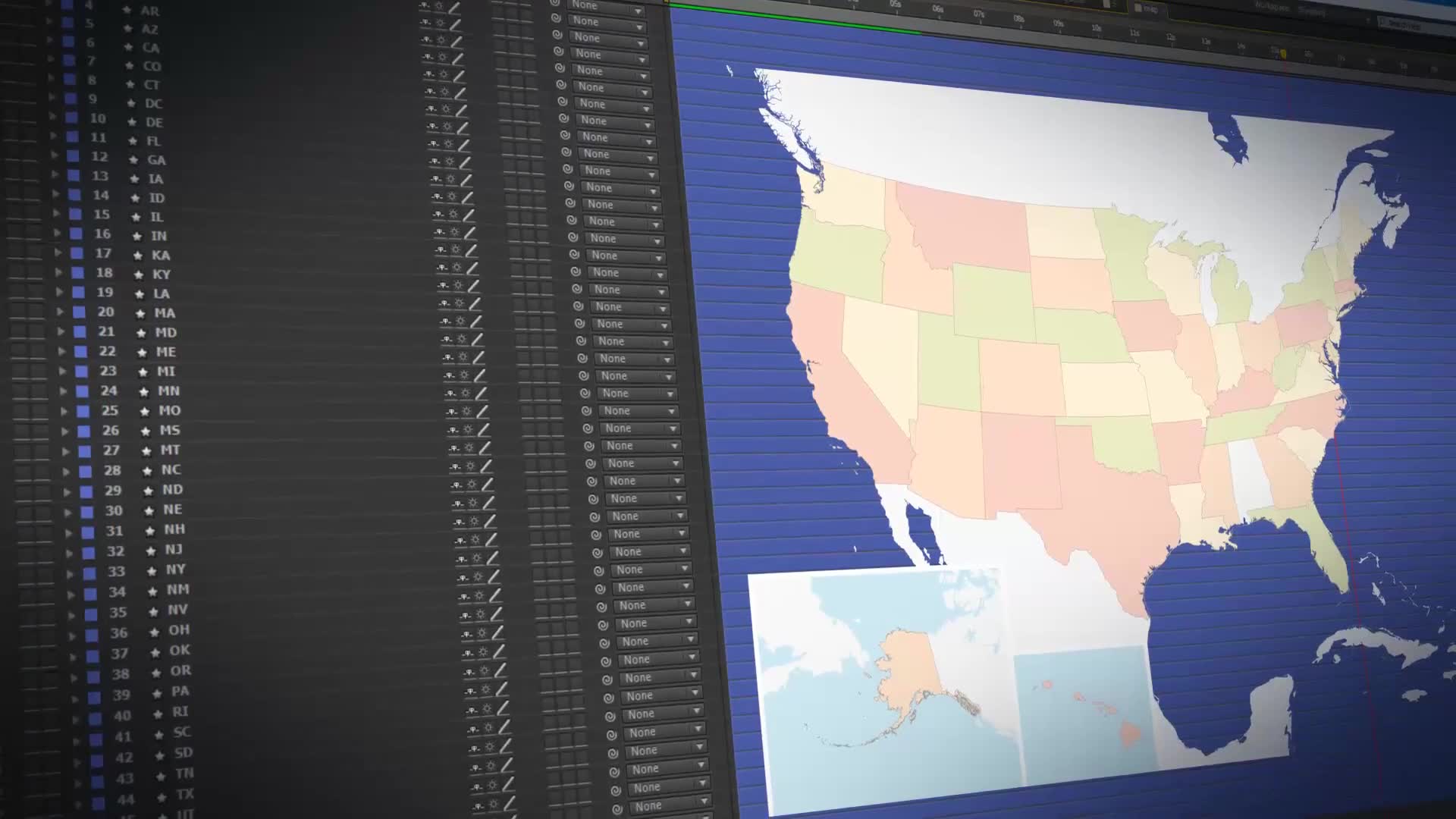 USA Map: United States of America with States Videohive 23986214 After Effects Image 2