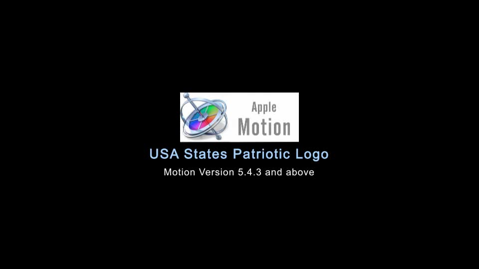 USA Patriotic Logo Apple Motion Videohive 32168677 Apple Motion Image 1