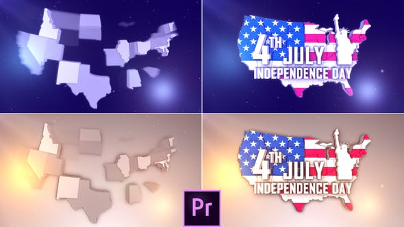 USA Patriotic Logo Premiere Pro - Download Videohive 27089783