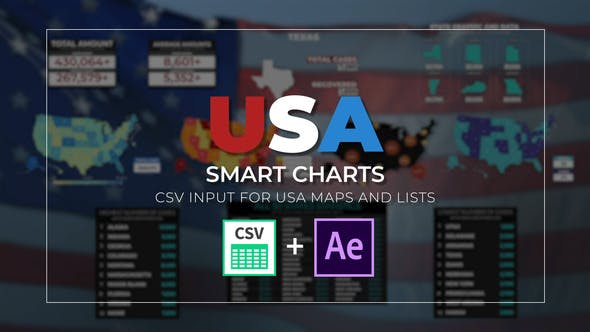 USA Smart Charts Data Driven Infographics - 26298475 Download Videohive