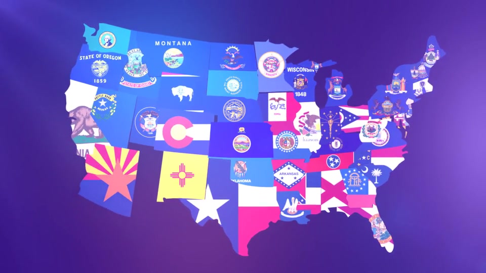 USA States Flag Logo Premiere Pro Videohive 26816876 Premiere Pro Image 2