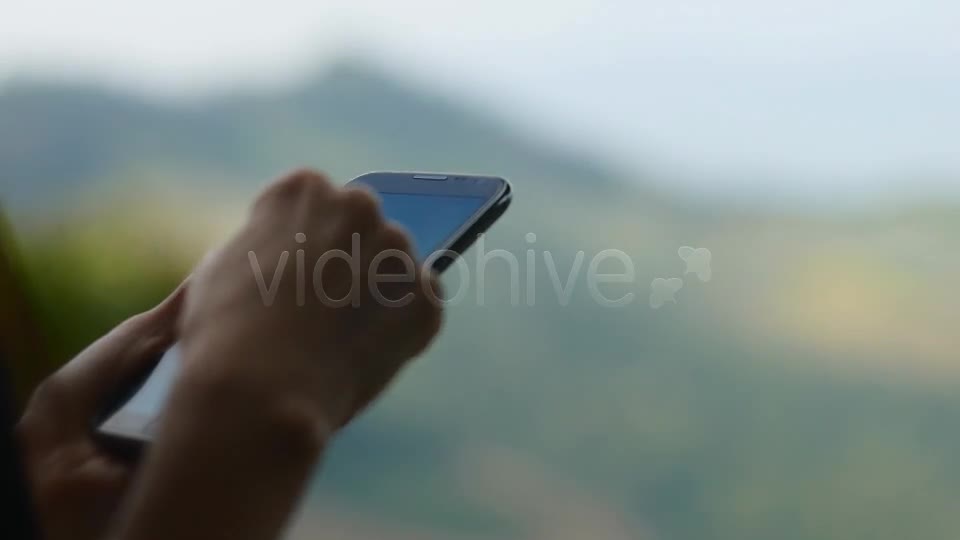 Using Touch Screen Mobile Phone  Videohive 6776043 Stock Footage Image 1