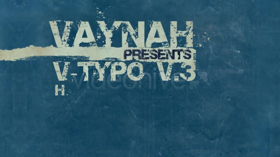 V Typo V.3 Grunge Typography. Full HD - Download Videohive 103577