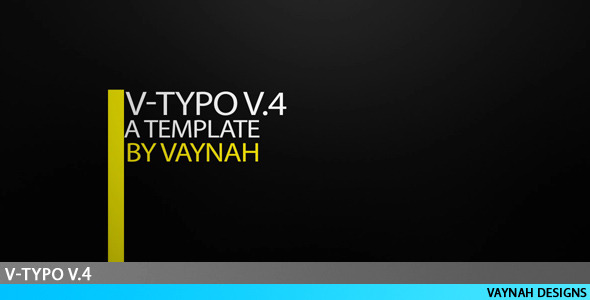 V Typo V.4 HD Typography - Download Videohive 124636
