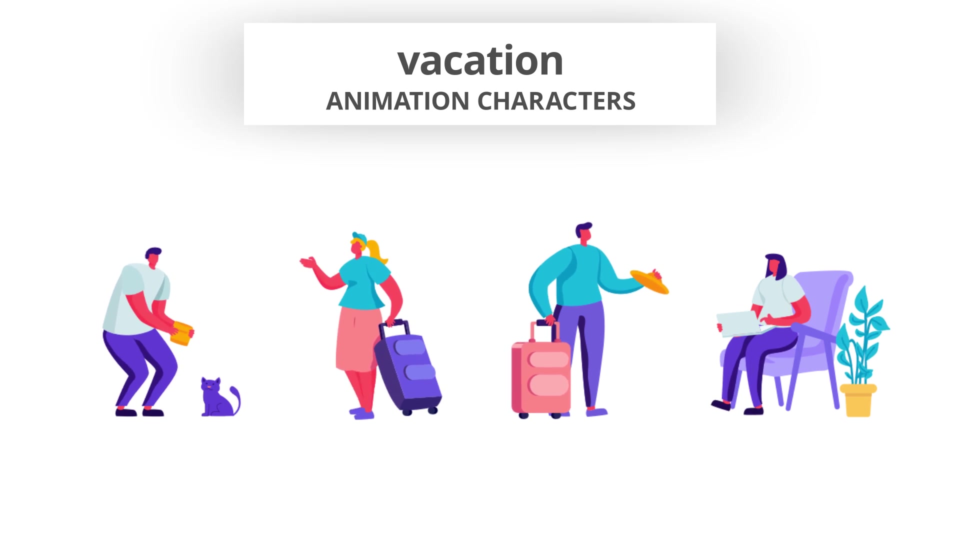 Vacation Character Set Videohive 32842691 After Effects Image 5