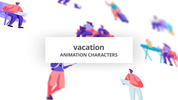 Vacation Character Set - Download 32842691 Videohive