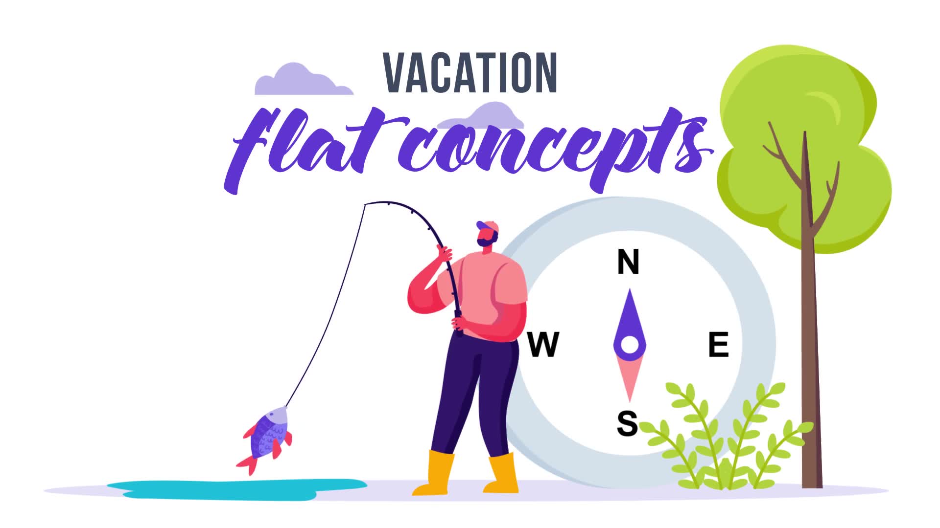 Vacation Flat Concept Videohive 33008004 After Effects Image 2
