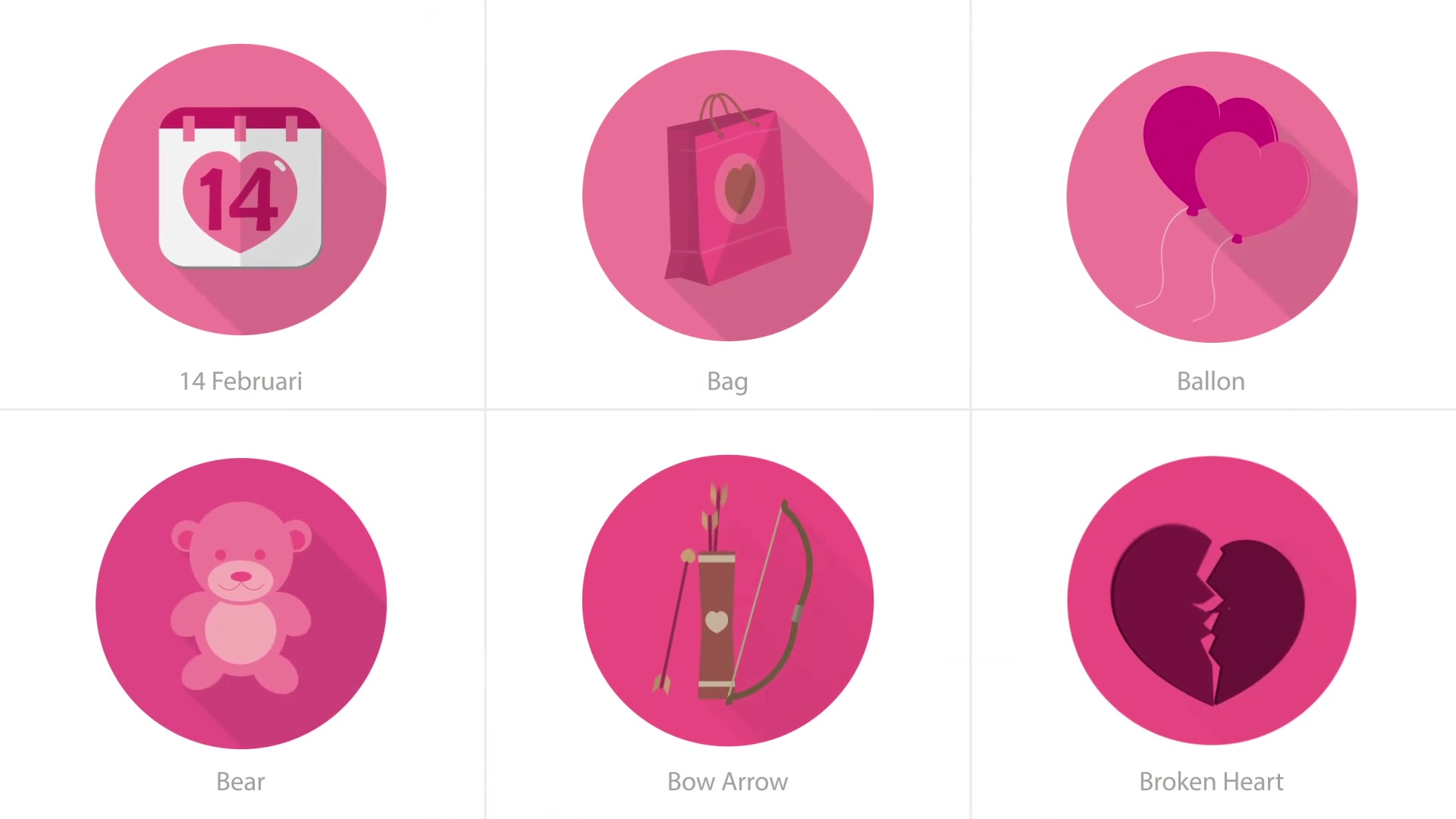 Valentine Animation Icons | After Effects Videohive 30291301 After Effects Image 3