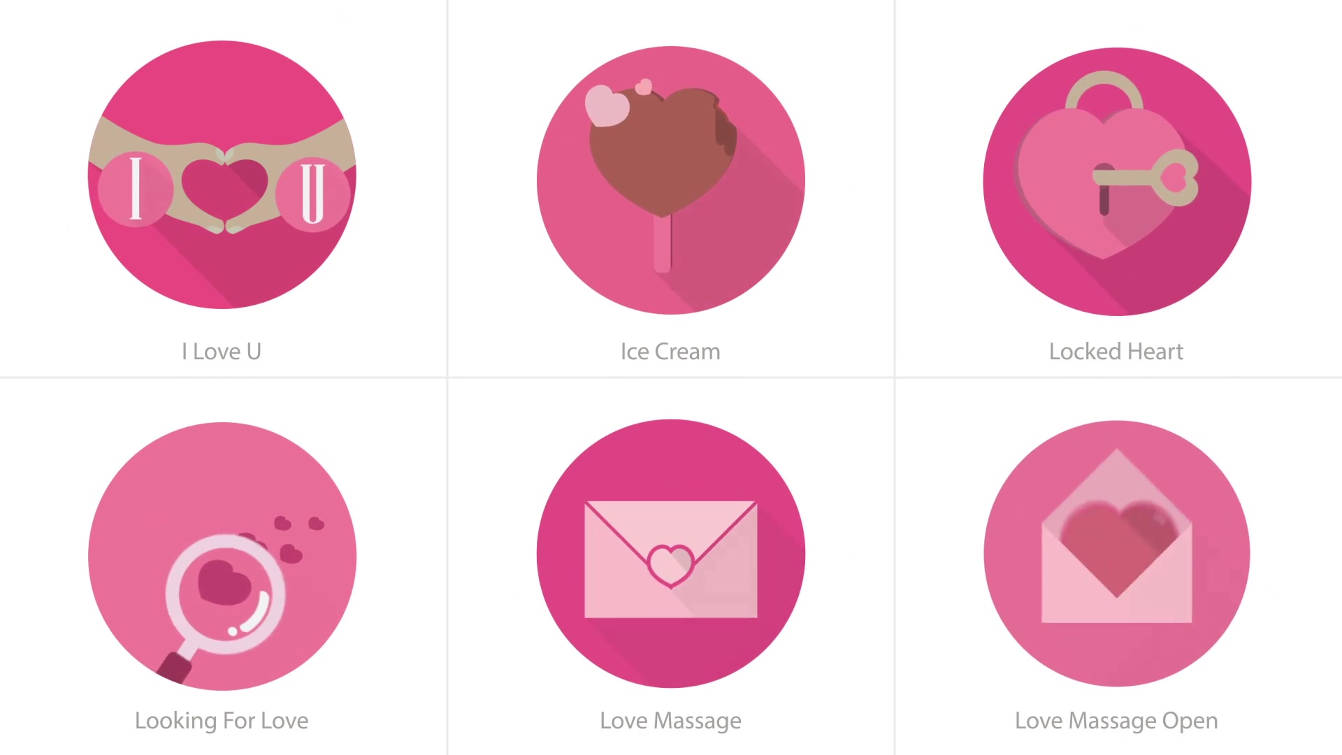 Valentine Animation Icons | After Effects Videohive 30291301 After Effects Image 7