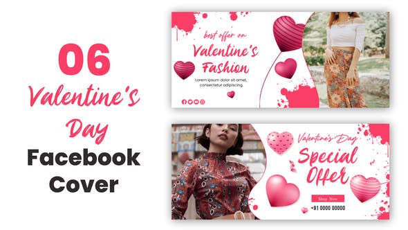 Valentine Day Facebook Cover - Download Videohive 35490695
