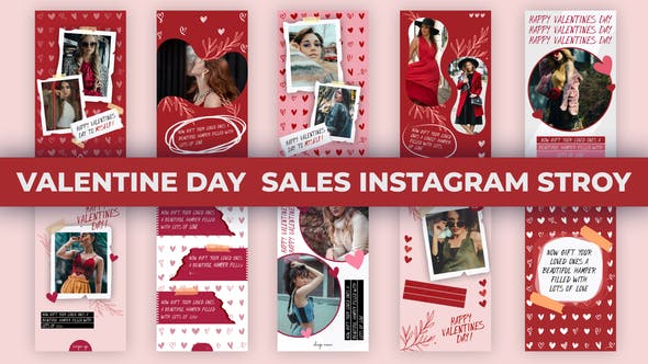 Valentine Day Sales Instagram Story Pack - Download Videohive 35427539