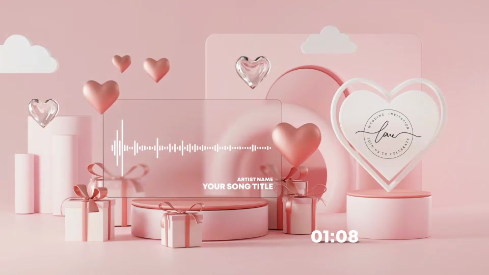 Valentine Music and Podcast Visualizer Videohive 30203365 After Effects Image 12