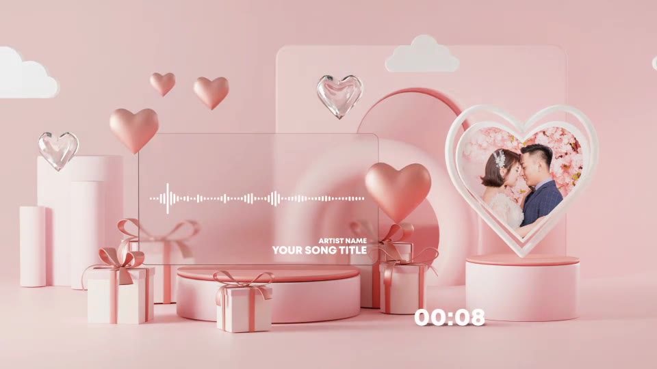 Valentine Music and Podcast Visualizer Videohive 30203365 After Effects Image 2