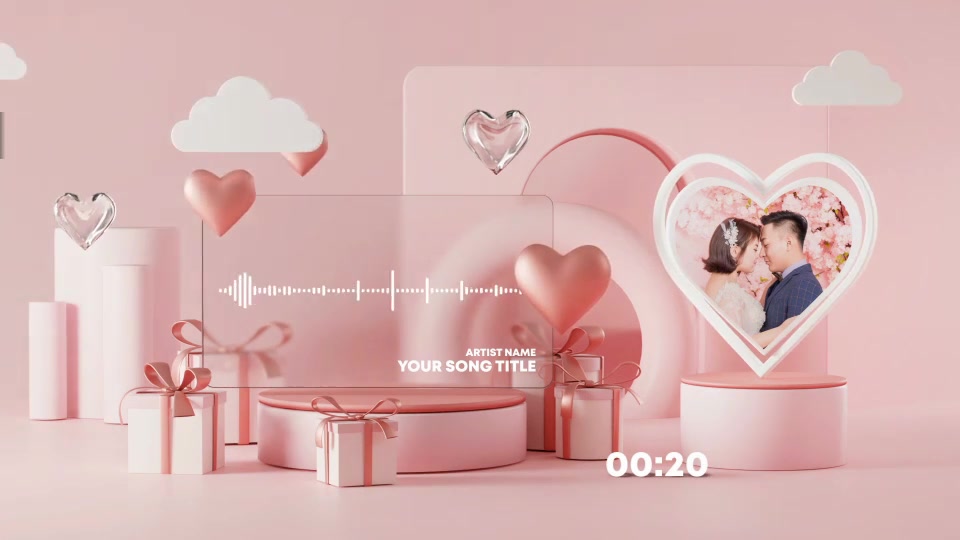 Valentine Music and Podcast Visualizer Videohive 30203365 After Effects Image 4