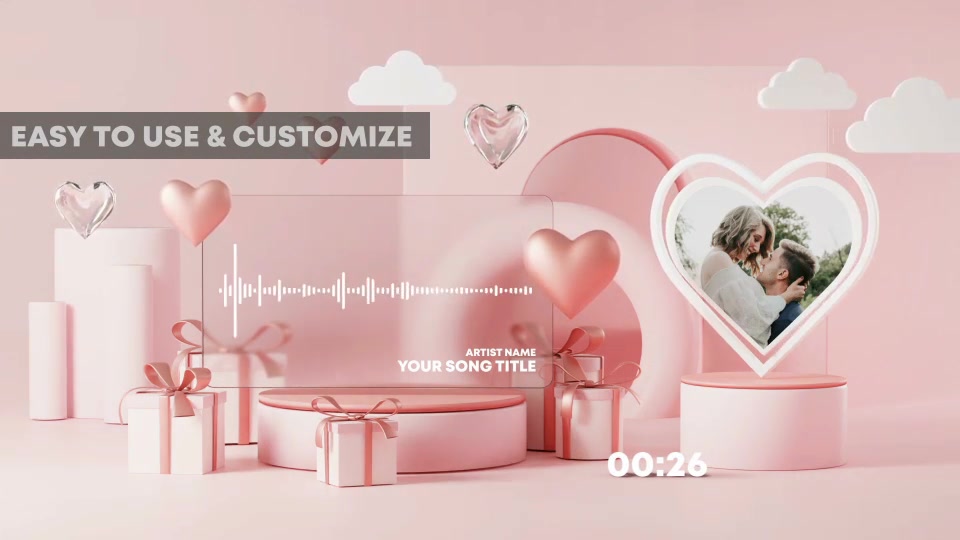 Valentine Music and Podcast Visualizer Videohive 30203365 After Effects Image 5