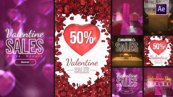 Valentine Sales Instagram Stories - Videohive 35915180 Download
