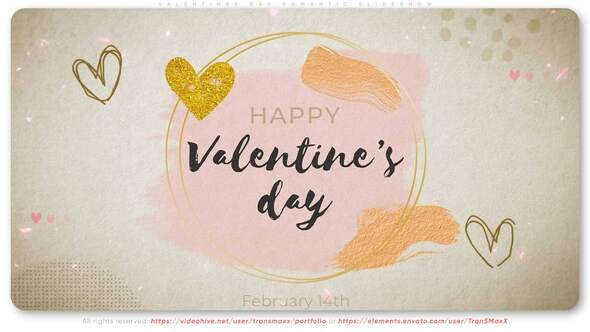 Valentines Day Romantic Slideshow - 30241093 Videohive Download
