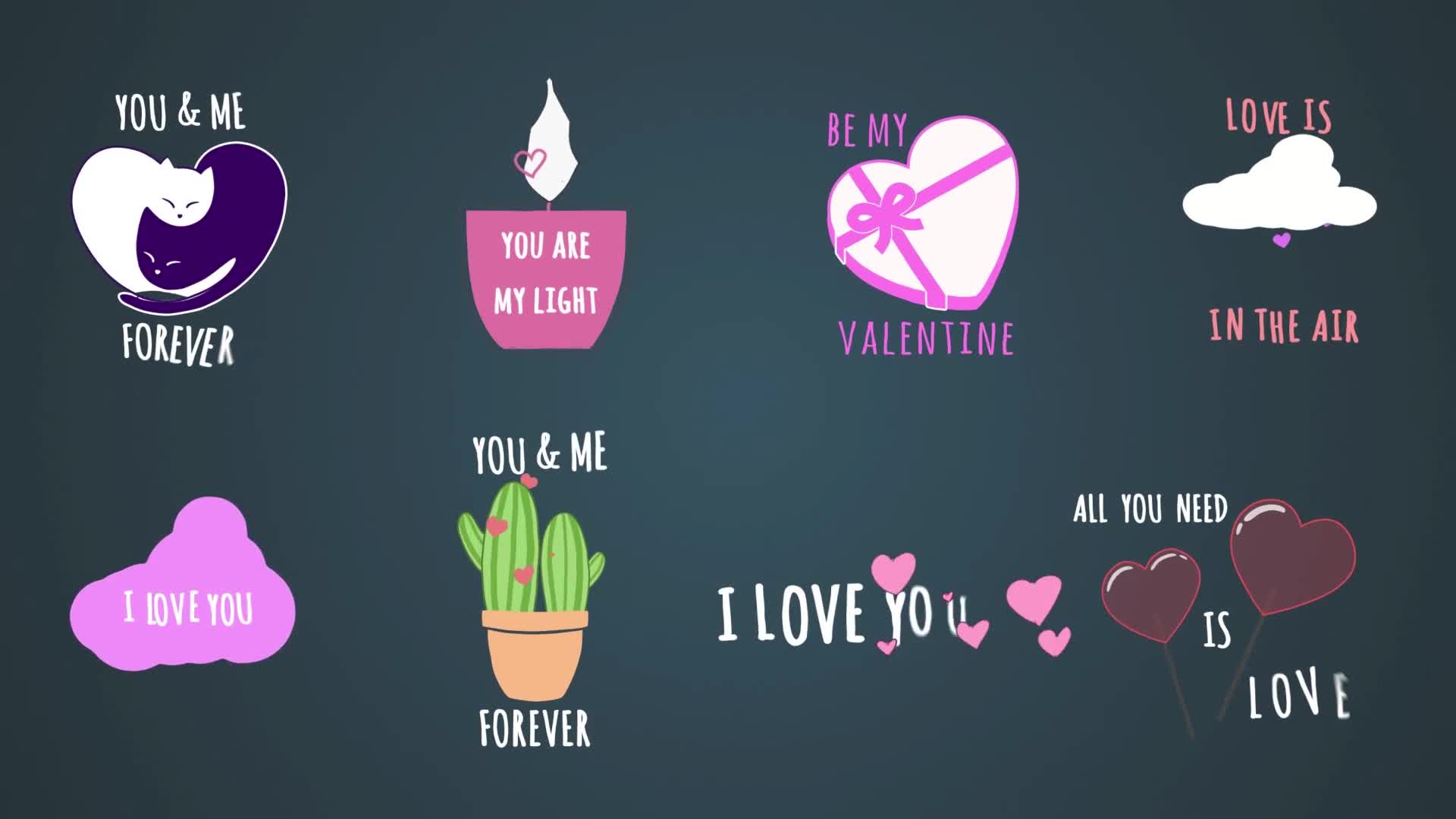 Valentines Day text animations [After Effects] Videohive 37569129 After Effects Image 1