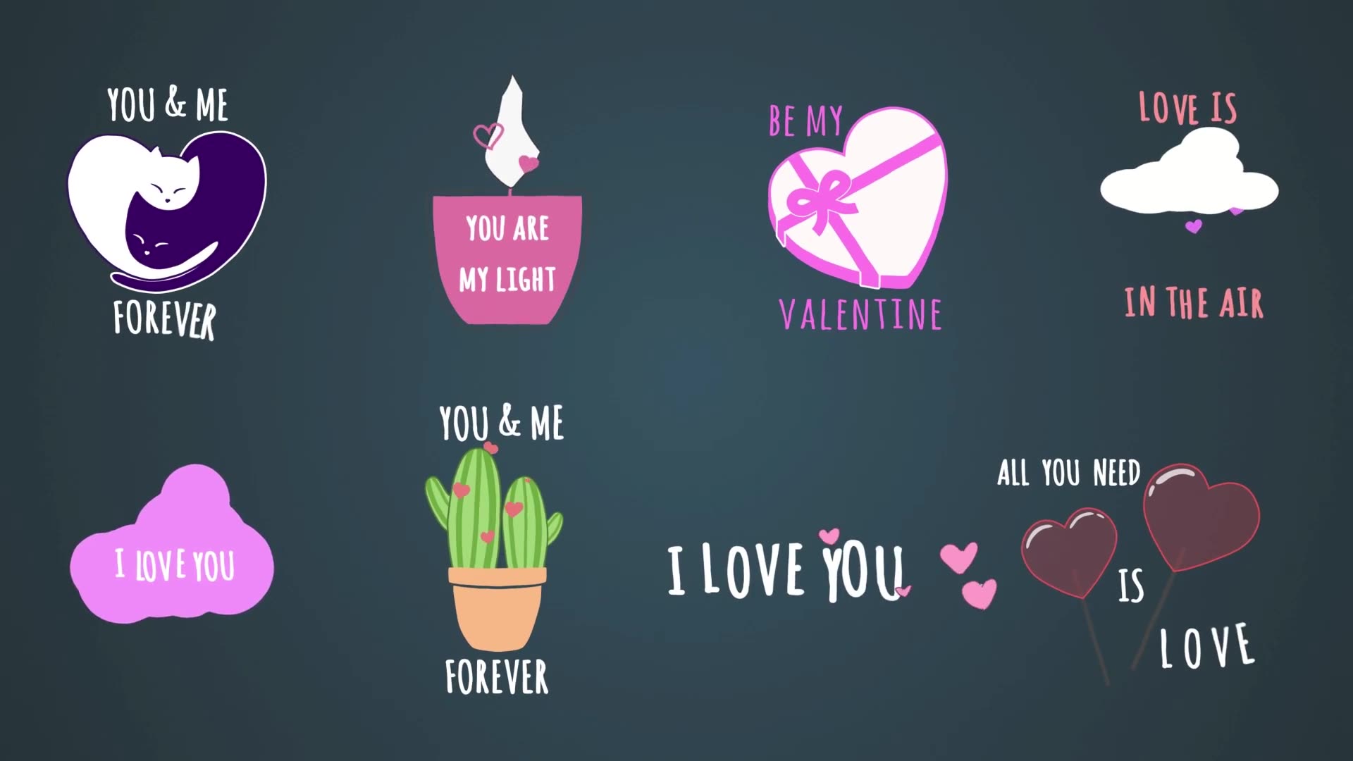 Valentines Day text animations [After Effects] Videohive 37569129 After Effects Image 9