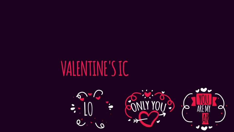 Valentines Icons Pack Videohive 23152462 After Effects Image 2