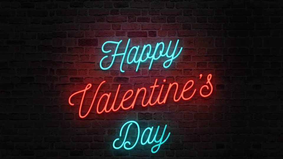 Valentine’s Neon Greeting & Party Invitation Videohive 21347949 After Effects Image 2