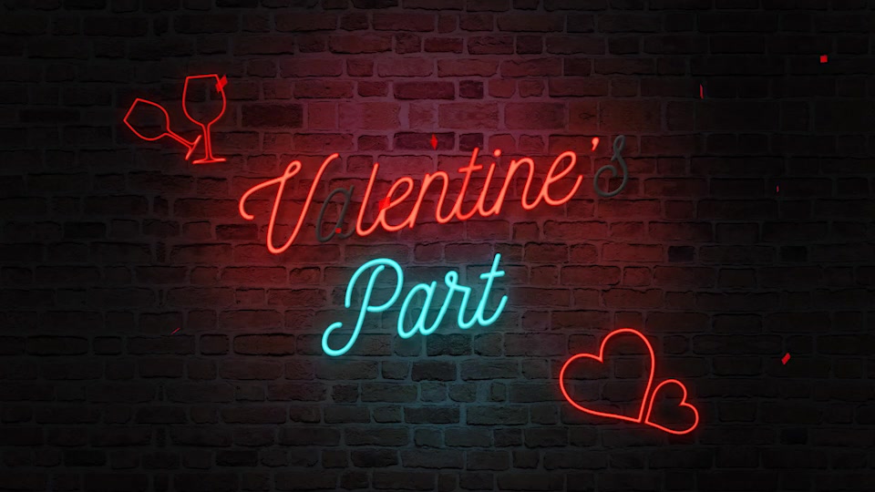 Valentine’s Neon Greeting & Party Invitation Videohive 21347949 After Effects Image 6