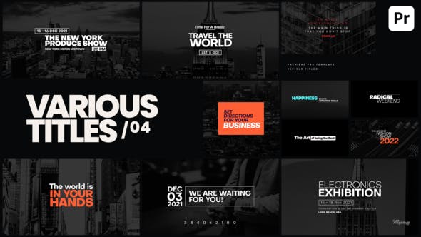 Various Titles 04 - Videohive 34855003 Download