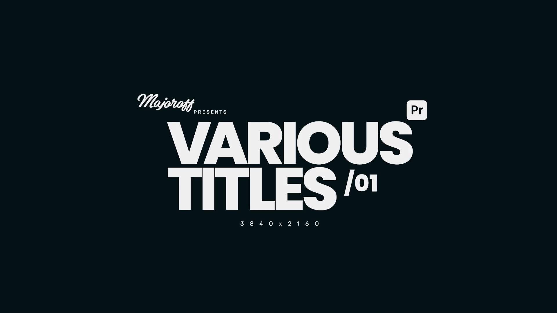 Various Titles Videohive 33857816 Premiere Pro Image 1