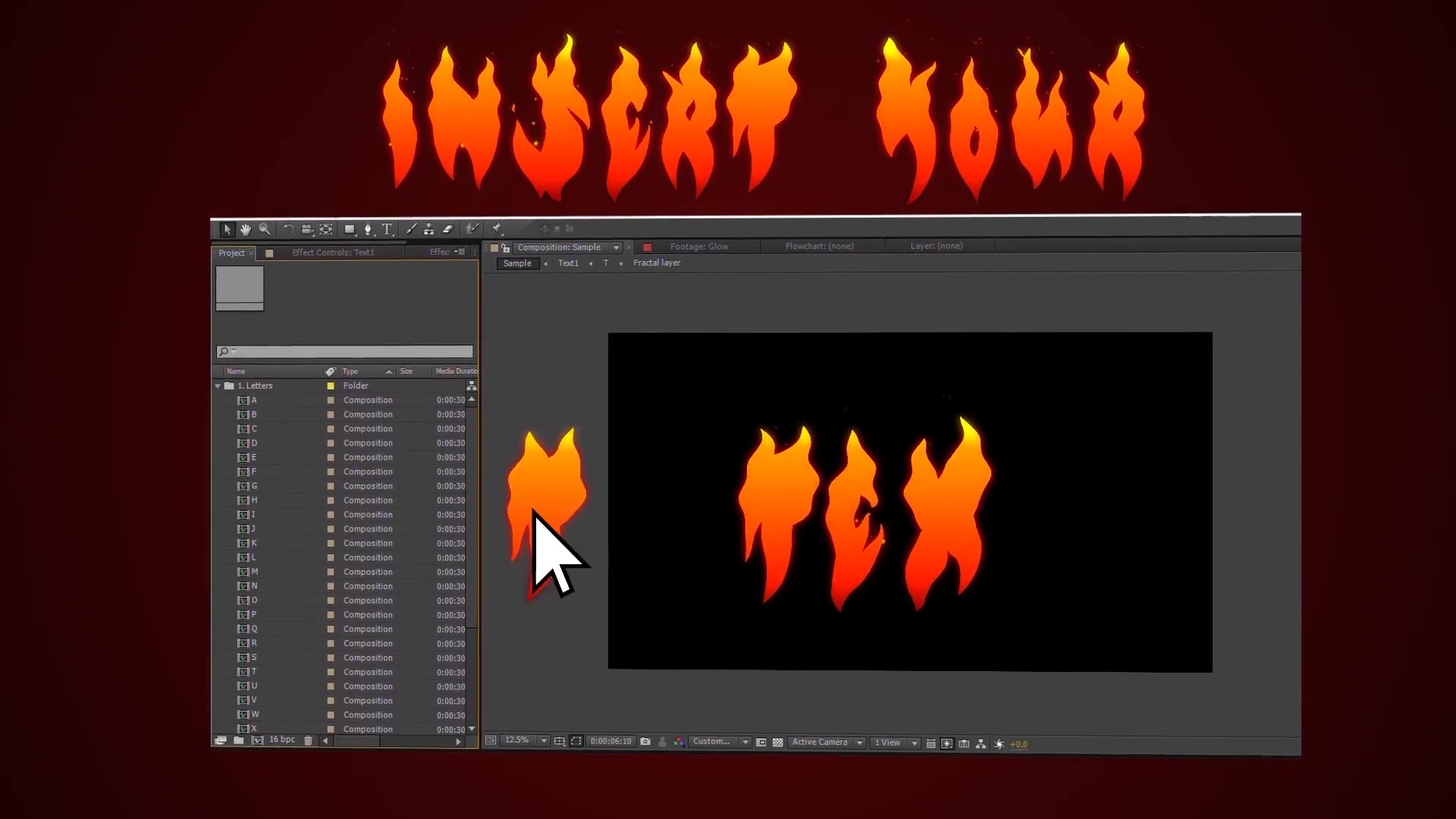 Vector Flame Text Videohive 21623737 After Effects Image 3