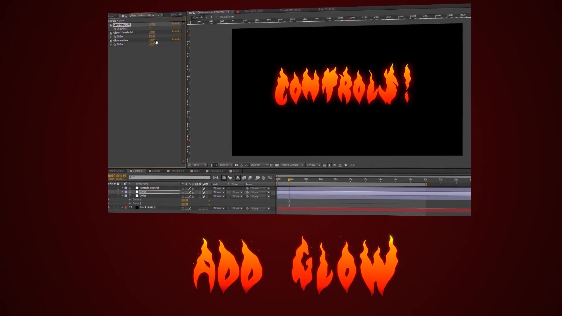 Vector Flame Text Videohive 21623737 After Effects Image 4