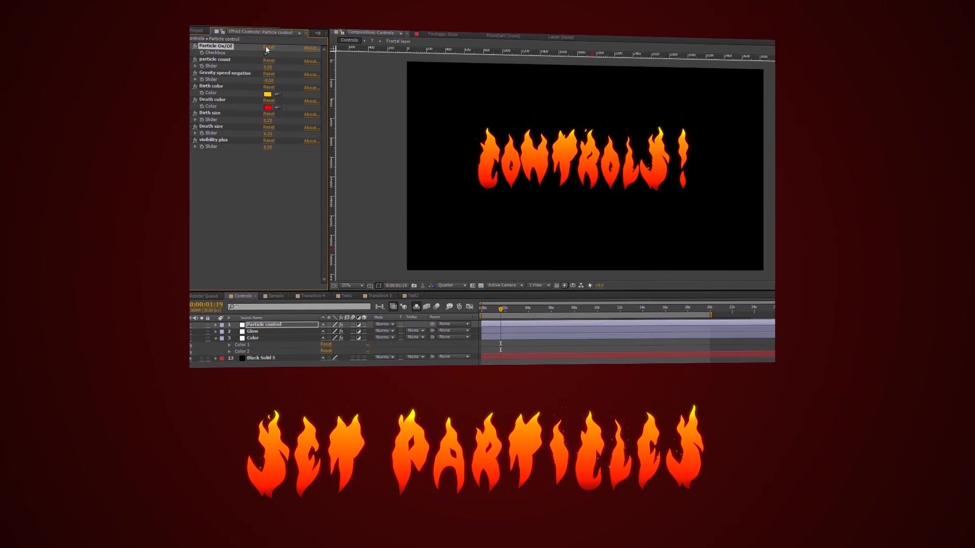 Vector Flame Text Videohive 21623737 After Effects Image 6