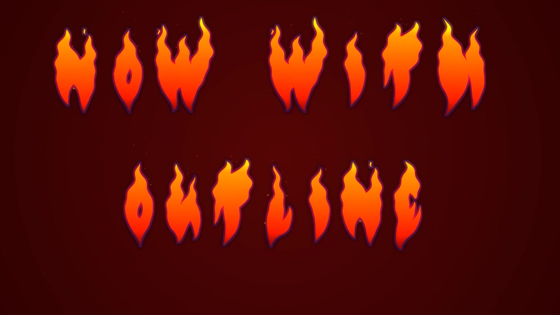 Vector Flame Text Videohive 21623737 After Effects Image 7
