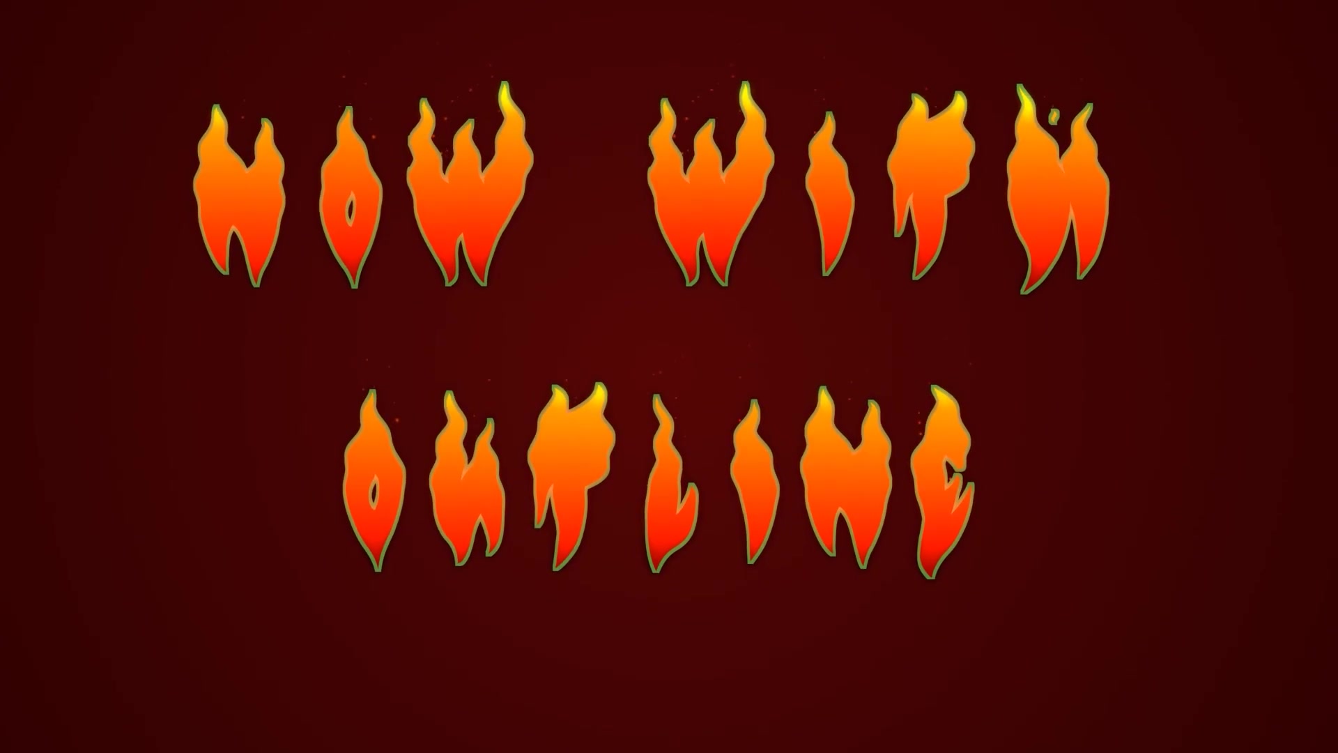 Vector Flame Text Videohive 21623737 After Effects Image 8