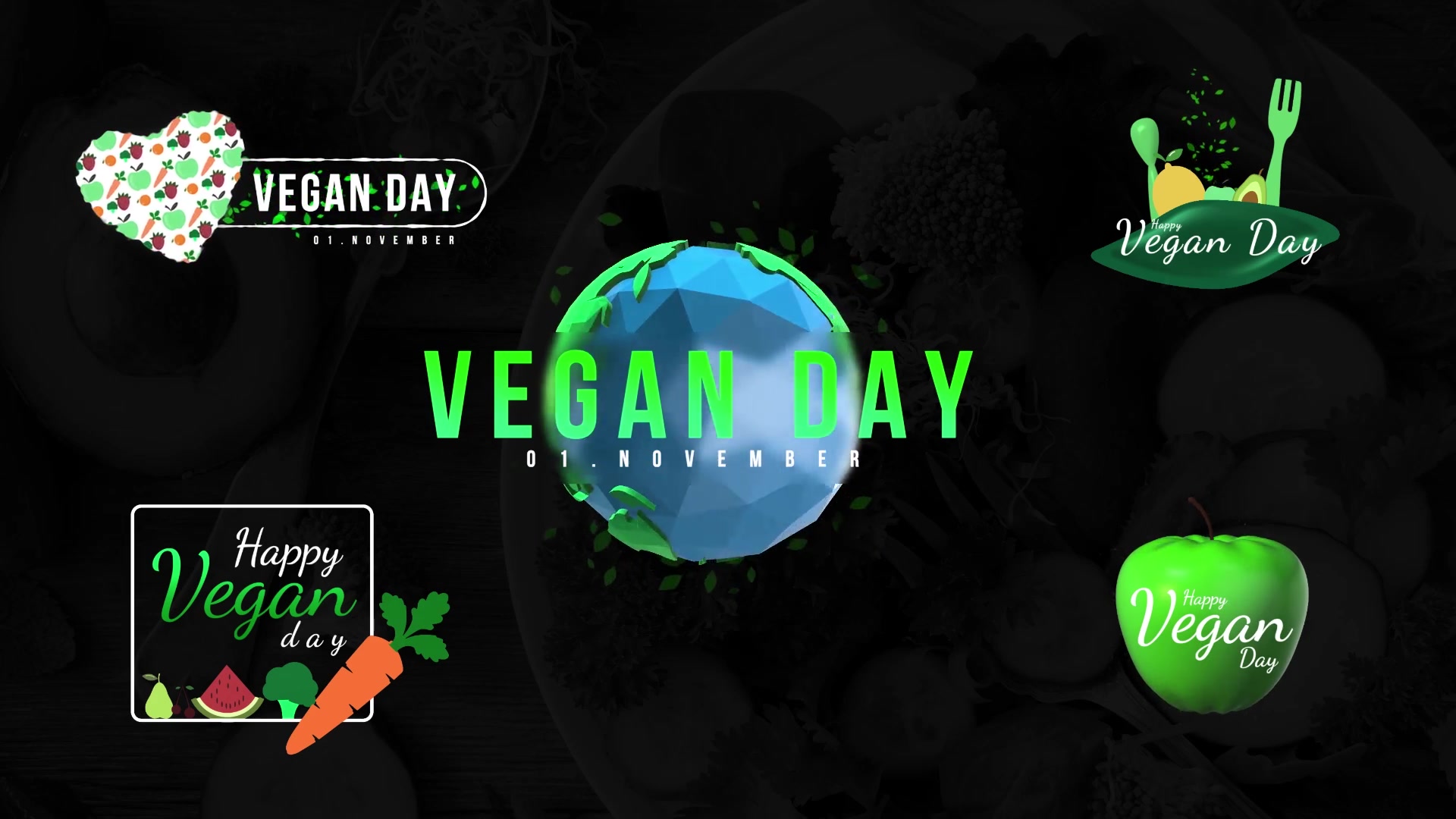 Vegan Day Titles Videohive 33932004 Apple Motion Image 10