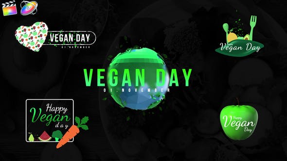 Vegan Day Titles - Videohive 33932004 Download