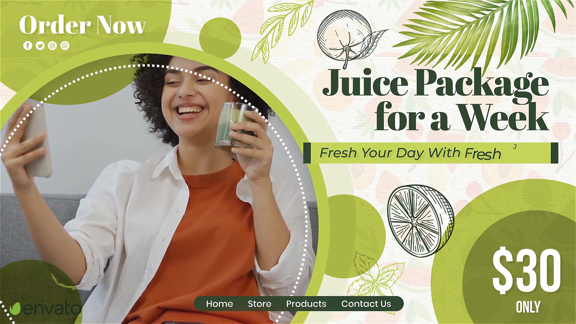 Vegetable Juice Delivery Promo Videohive 32950801 After Effects Image 4